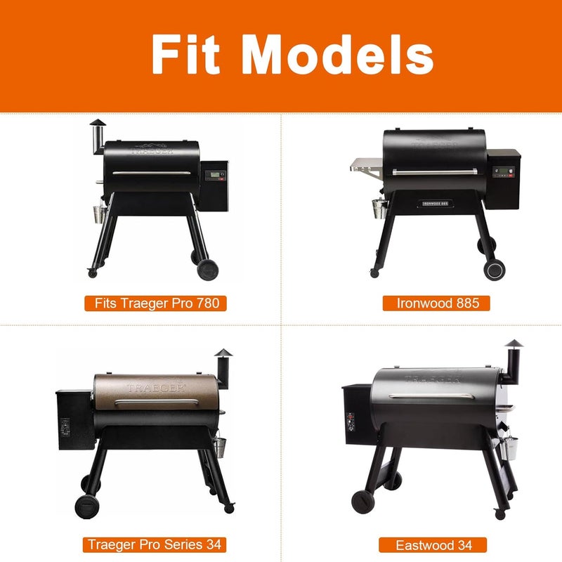 DELSbbq Adjustable Grill Storage Shelf for Traeger Pro 34 Series Pro 780 and Ironwood 885 Pellet Grills, Grill Bottom Shelf Accessory for Traeger Pellet Grills and Other Wood Pellet Grills - Image 3